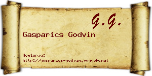 Gasparics Godvin névjegykártya
